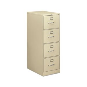 FILING CABINET, 310 Series, Four-Drawer, Full-Suspension File, Legal, 26.5"d, Putty