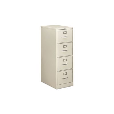 FILING CABINET, 310 Series, Four-Drawer, Full-Suspension File, Legal, 26.50"d, Light gray