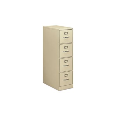 FILING CABINET, 310 Series, Four-Drawer, Full-Suspension File, Letter, 26.50"d, Putty