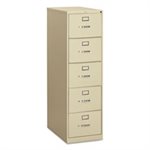 FILING CABINET, 310 Series, Five-Drawer, Full-Suspension File, Legal, 26-.50"d, Putty