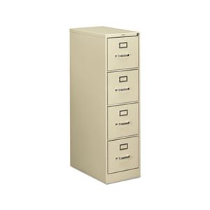 FILING CABINET, 510 Series Four-Drawer, Full-Suspension File, Letter, 52"h x25"d, Putty