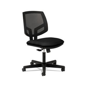 CHAIR, TASK, Volt Series, Mesh Back, Black Fabric