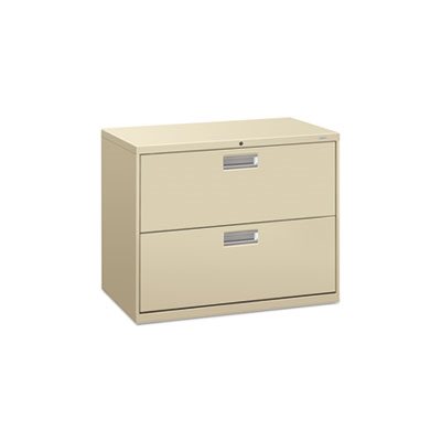 FILING CABINET, 600 Series, Two-Drawer, Lateral File, 36"w x 19.25"d, Putty