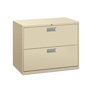 FILING CABINET, 600 Series, Two-Drawer, Lateral File, 36"w x 19.25"d, Putty
