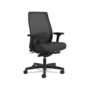 CHAIR, WORK, Endorse, Mesh, Mid-Back, Black