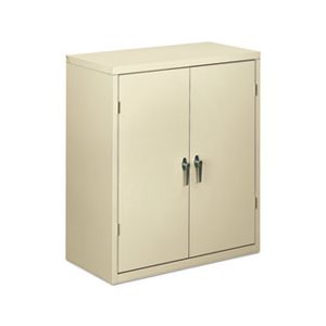 Storage Cabinet, ASSEMBLED, 36"w x 18.25"d x 41.75"h, Putty