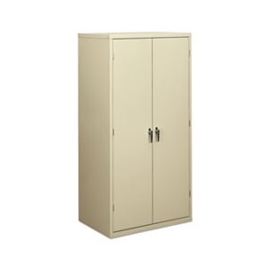 Storage Cabinet, ASSEMBLED, 36"w x 24.25"d x 71.75"h, Putty