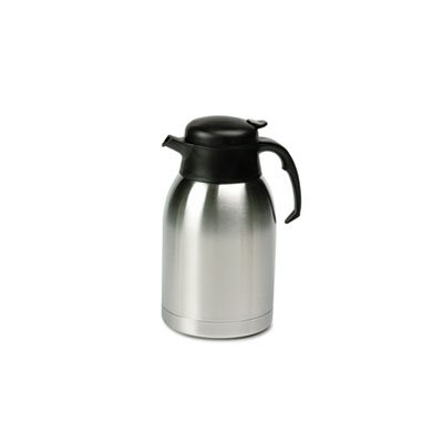 CARAFE, Stainless Steel Lined, Vacuum, 1.9L, Satin Finish / Black Trim