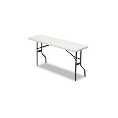 TABLE, FOLDING, IndestrucTables Too 1200 Series, Resin, 72"w x 18"d x 29"h, Platinum