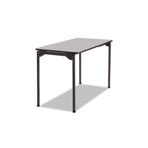 TABLE, FOLDING, Maxx Legroom, Rectangular, 48"w x 24"d x 29.5"h, Gray / Charcoal