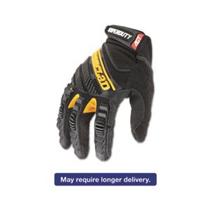 GLOVES, SuperDuty, Medium, Black / Yellow, Pair