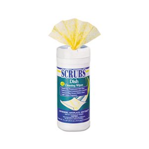 WIPES, Dish Cleaning, Lemon, 6" x 10", 50 / Canister