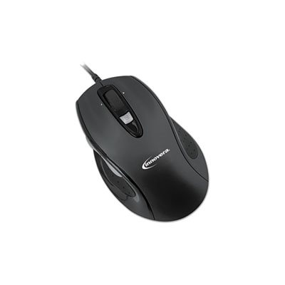 MOUSE, OPTICAL, Full-Size, Wired, USB, Black