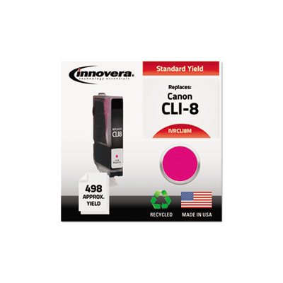 CARTRIDGE, Remanufactured 0622B002 (CLI-8) Ink, Magenta