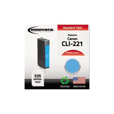 CARTRIDGE, Remanufactured 2947B001 (CLI-221) Ink, Cyan