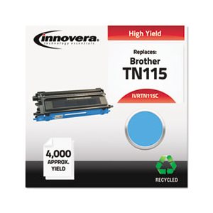 CARTRIDGE, TONER, Remanufactured TN115C High-Yield, Cyan