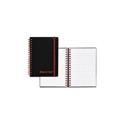 NOTEBOOK, Twin Wire, Poly Cover, Legal Ruled, 5.875" x 4.125", White, 70 Sheets