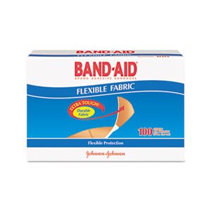 BANDAGES, BAND-AID, Flexible Fabric, Premium, Adhesive, .75" x 3", 100 / Box