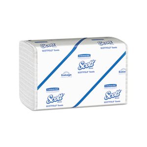 TOWELS, PAPER, SCOTTFOLD, 7.8" x 12.4", White, 175 / Pack, 25 Packs / Carton