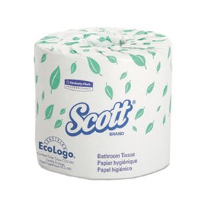 TISSUE, BATH, Standard Roll, 2-Ply, 550 Sheets / Roll, 20 Rolls / Carton