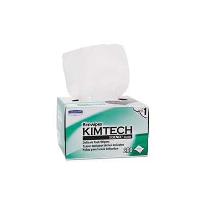 WIPES, KIMWIPES, Delicate Task, 1-Ply, 4.4" x 8.4", 280 / Box