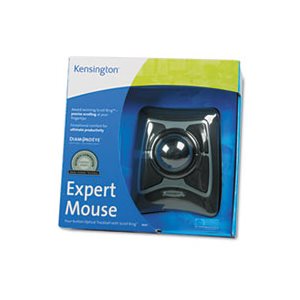 MOUSE, Expert, Wired, Trackball, Scroll Ring, Black / Silver