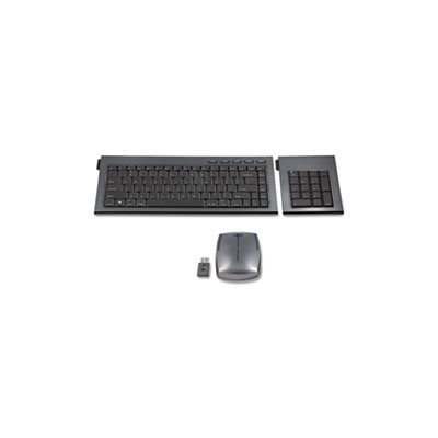 KEYBOARD AND MOUSE, SET,  SLIMBLADE, USB WIRELESS KEYBOARD, 86 KEY, USB WIRELESS RF MOUSE, GRAPHITE