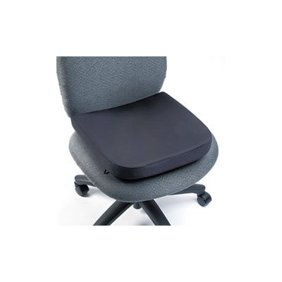 SEAT REST, Memory Foam, 15.5"w x 16"d x 2"h, Black