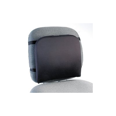 BACK REST, Memory Foam, 16"w x 12"d x 16"h, Black