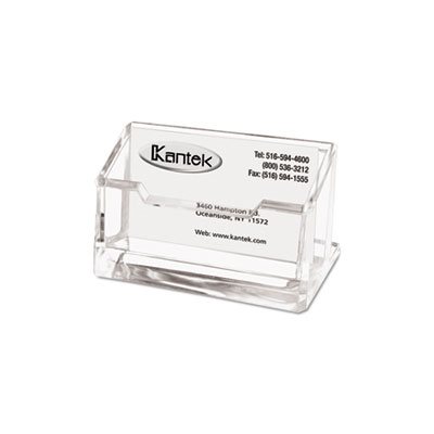 HOLDER, BUSINESS CARD, Acrylic, 80 Card Capacity, Clear