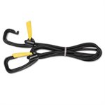 Bungee Cord, w / Locking Clasp, Black, 72"