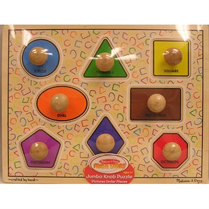 PUZZLE, JUMBO, KNOB, FIRST SHAPES