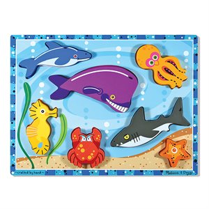 PUZZLE, JUMBO, CHUNKY, SEA CREATURES