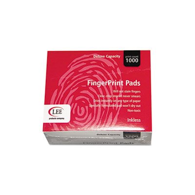 FINGERPRINT PAD, Inkless, 2.25" x 1.75", Black, Dozen