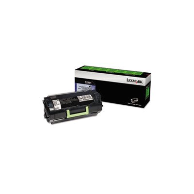 CARTRIDGE, TONER, LEXMARK, 52D1H00 (LEX-521H), High-Yield, Black