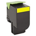 CARTRIDGE, TONER, LEXMARK, 80C10Y0, 1000 Page-Yield, Yellow