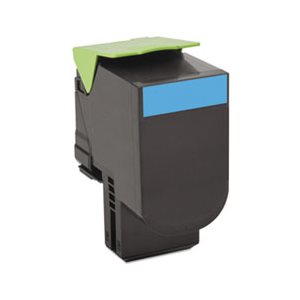 CARTRIDGE, TONER, LEXMARK, 80C1XC0, 4000 Page-Yield, Cyan