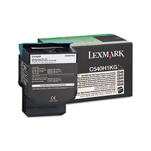 CARTRIDGE, TONER, LEXMARK, C540H1KG, High-Yield Toner, 2500 Page-Yield, Black