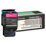 CARTRIDGE, TONER, LEXMARK, C540H1MG, High-Yield, 2000 Page-Yield, Magenta
