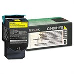 CARTRIDGE, TONER, LEXMARK, C540H1YG, High-Yield, 2000 Page-Yield, Yellow
