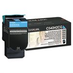 CARTRIDGE, TONER, LEXMARK, C540H2CG, High-Yield, 2000 Page-Yield, Cyan