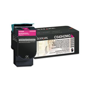 CARTRIDGE, TONER, LEXMARK, C540H2MG, High-Yield, 2000 Page-Yield, Magenta