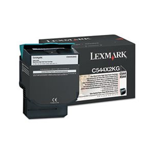 CARTRIDGE, TONER, LEXMARK, C544X2KG, Extra High-Yield, 6000 Page-Yield, Black