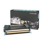 CARTRIDGE, TONER, LEXMARK, C734A1KG, Return Program, 8000 Page-Yield, Black