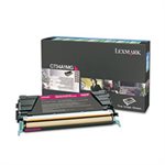CARTRIDGE, TONER, LEXMARK, C734A1MG, Return Program, 6000 Page-Yield, Magenta