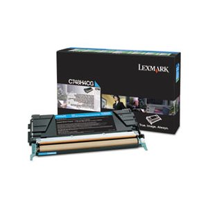 CARTRIDGE, TONER, LEXMARK, C748H1CG, High-Yield, 10000 Page-Yield, Cyan, TAA Compliant