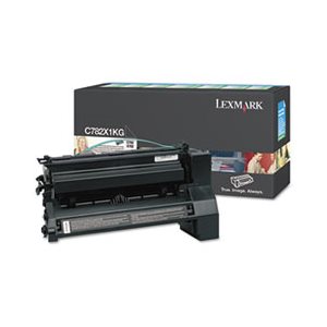 CARTRIDGE, TONER, LEXMARK, C782X1KG, Extra High-Yield, 15000 Page-Yield, Black