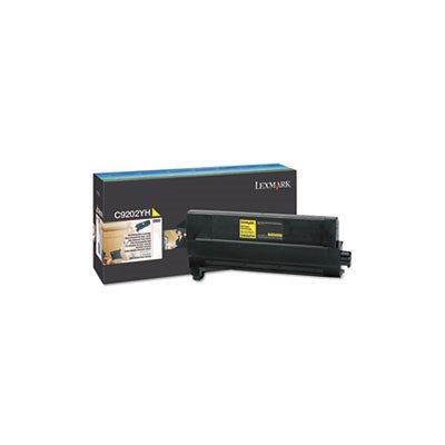 CARTRIDGE, TONER, LEXMARK, C9202YH, 14000 Page-Yield, Yellow