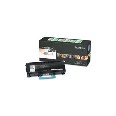 CARTRIDGE, TONER, LEXMARK, E360H11A, High-Yield, 9000 Page-Yield, Black