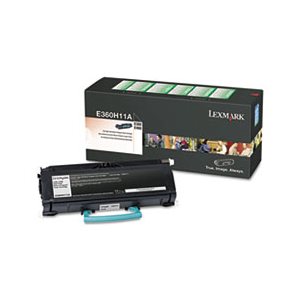 CARTRIDGE, TONER, LEXMARK, E360H11A, High-Yield, 9000 Page-Yield, Black